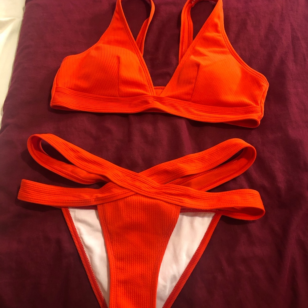 SHEIN Red Bikini Bathing Suit